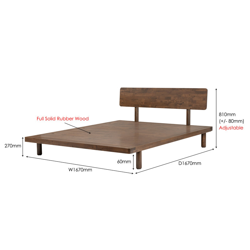Muji Bedframe Walnut