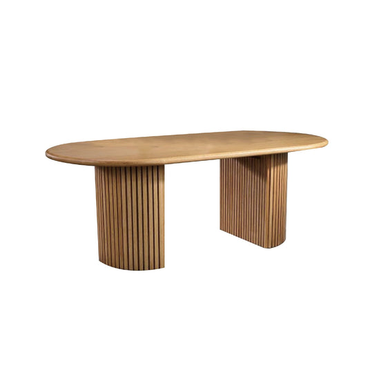 Hafto Solid Wood Dining Table Natural