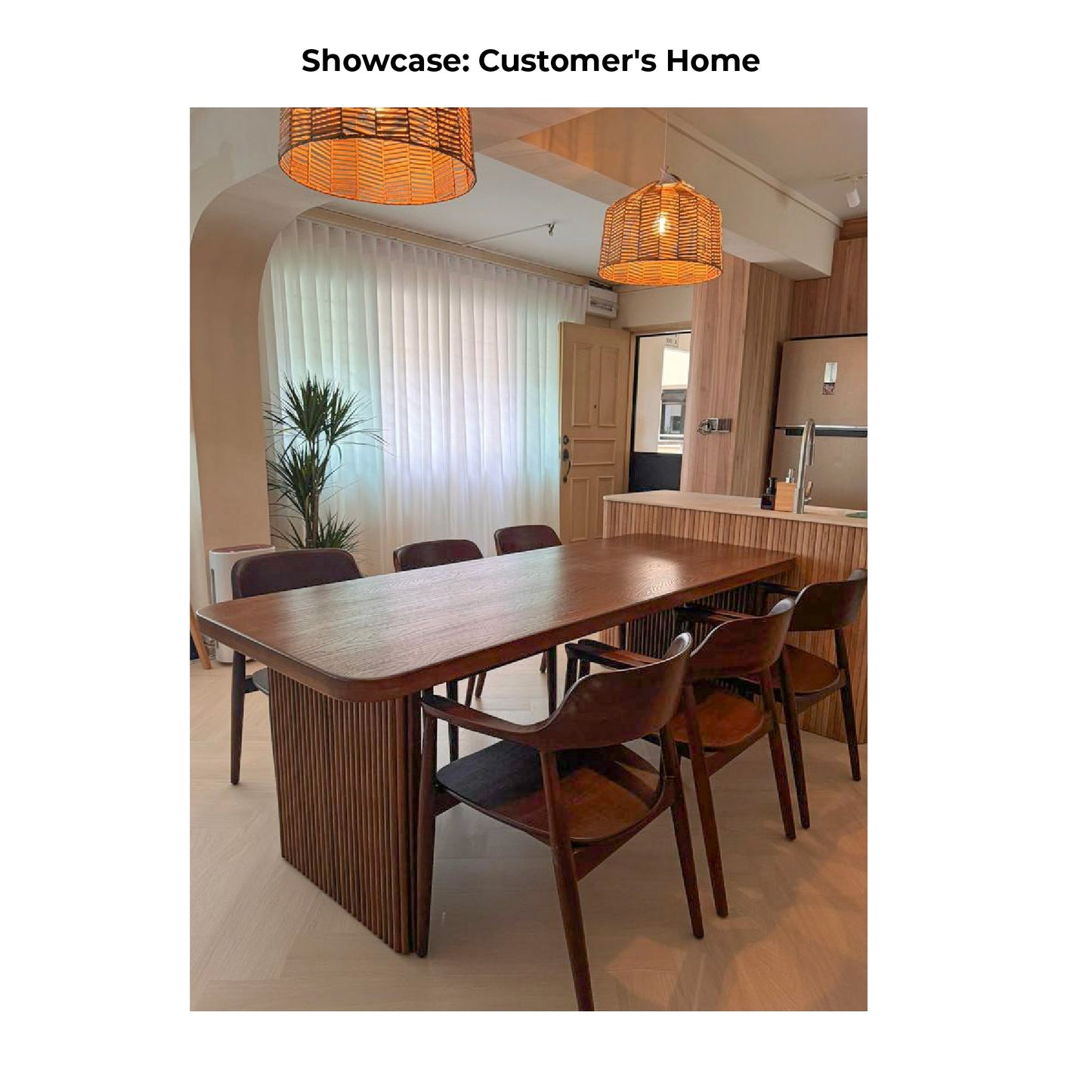 Logan Solid Wood Table Walnut