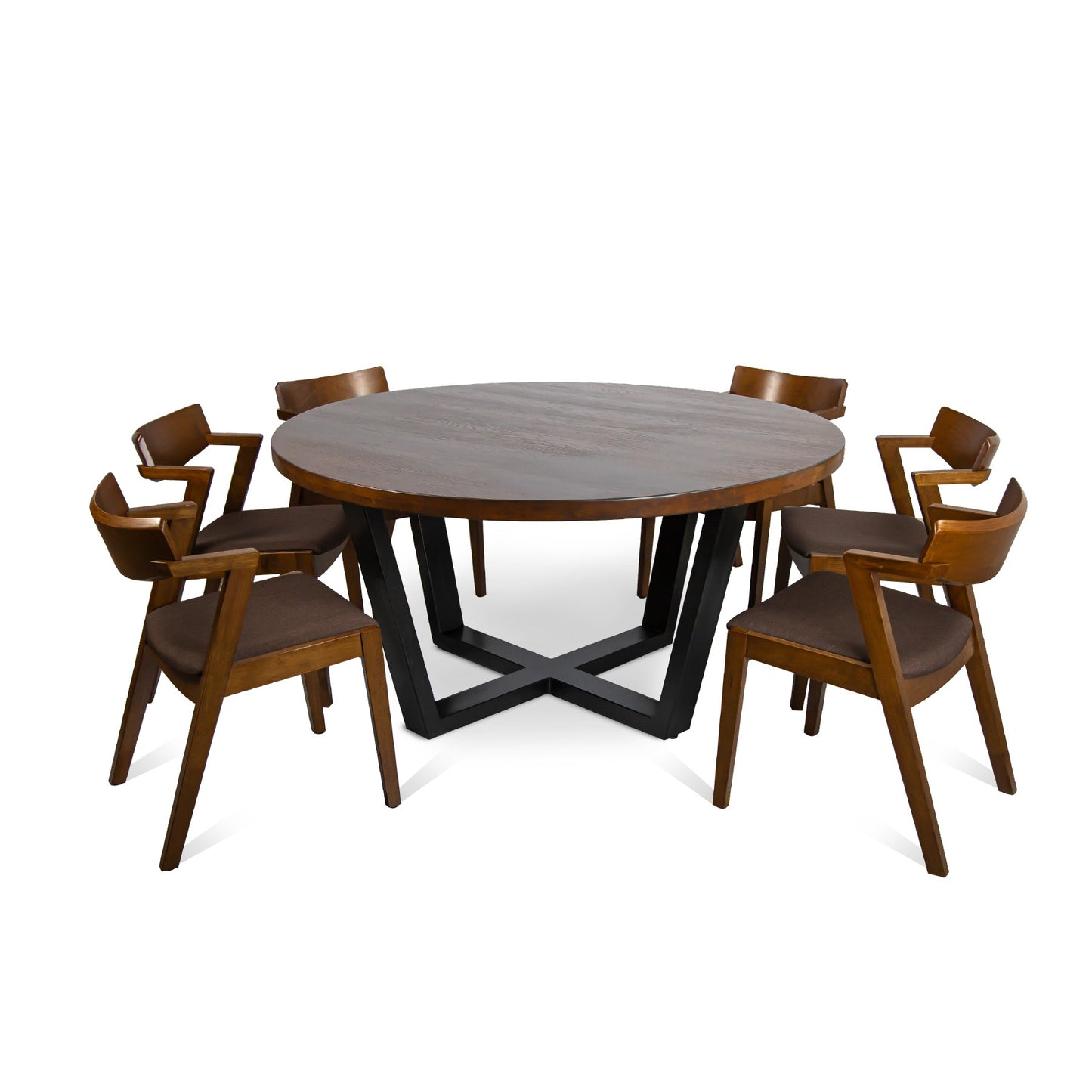 Randof Solid Wood Table Walnut