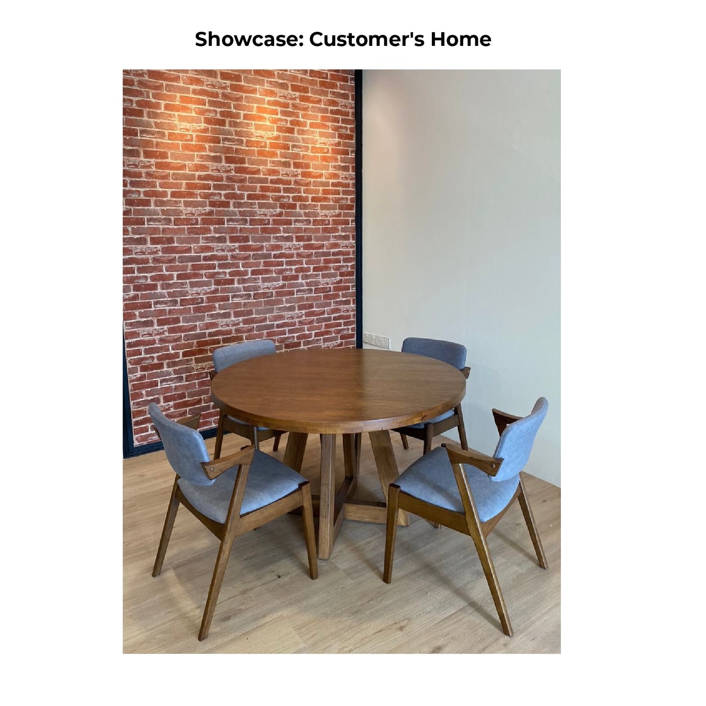 Randof Solid Wood Table Walnut