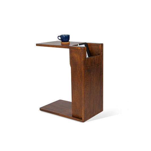 Bezzo Solid Wood Side Table Walnut