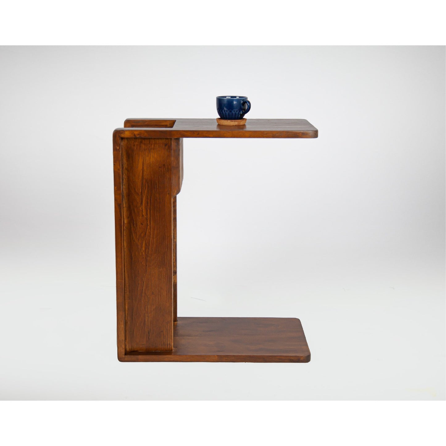 Bezzo Solid Wood Side Table Walnut