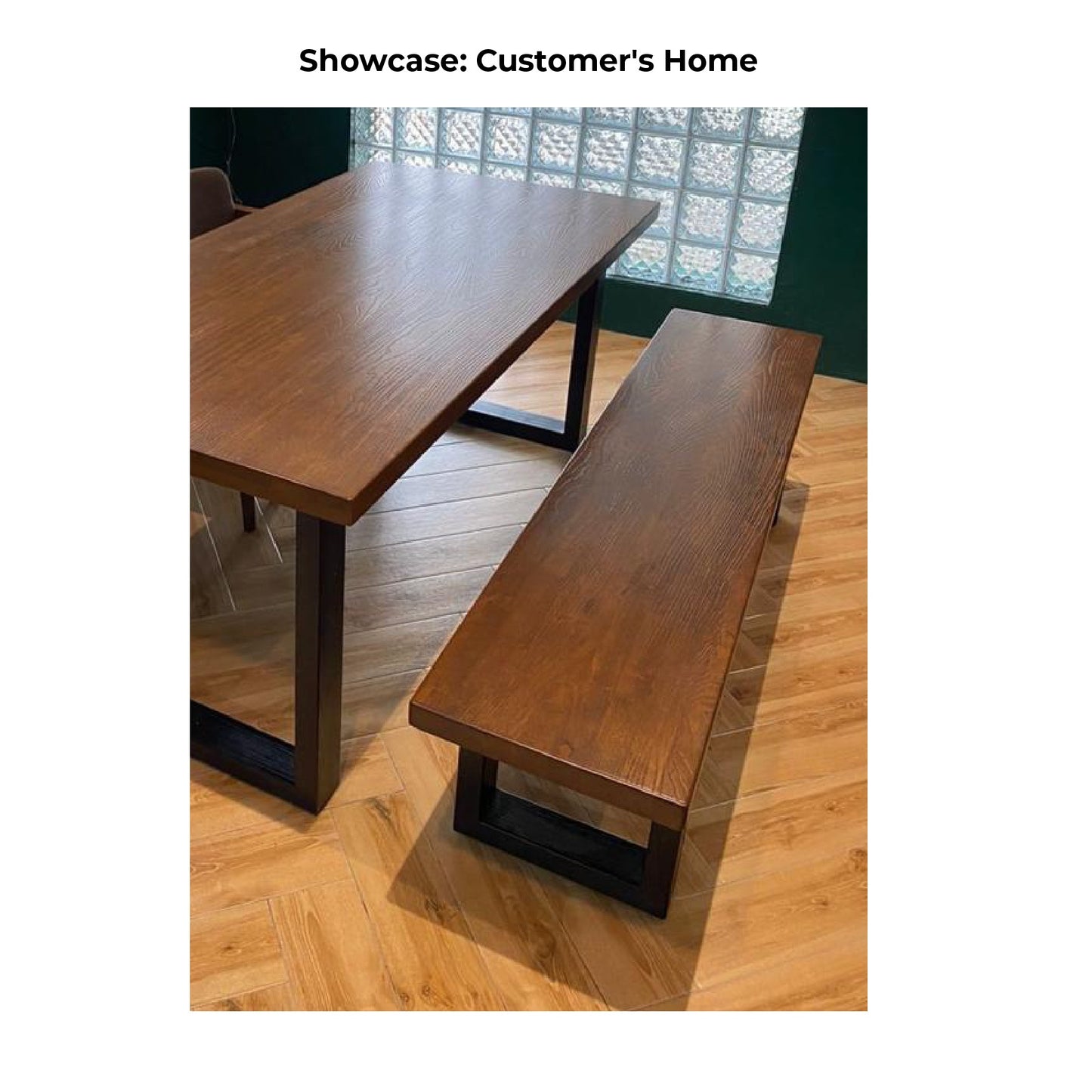 Ruben Solid Wood Bench Walnut