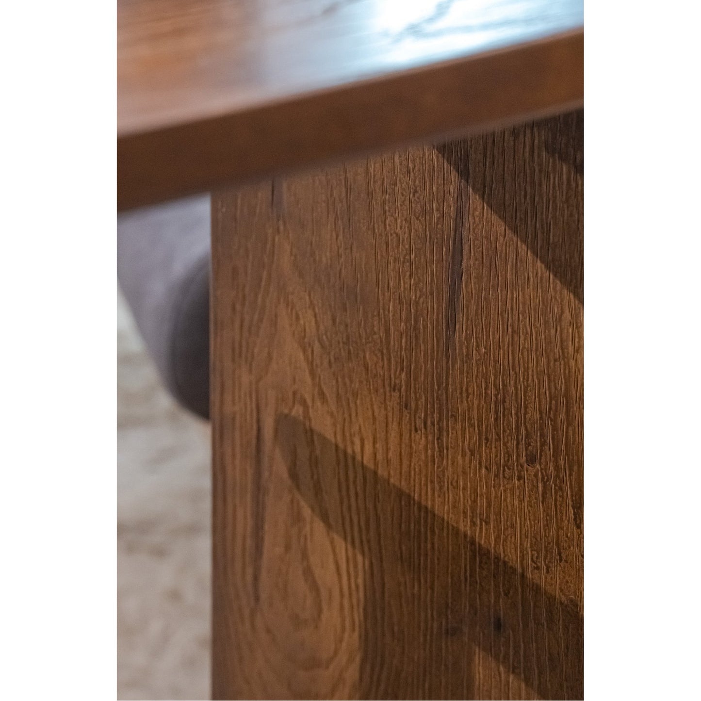 Tizzo Solid Wood Side Table Walnut