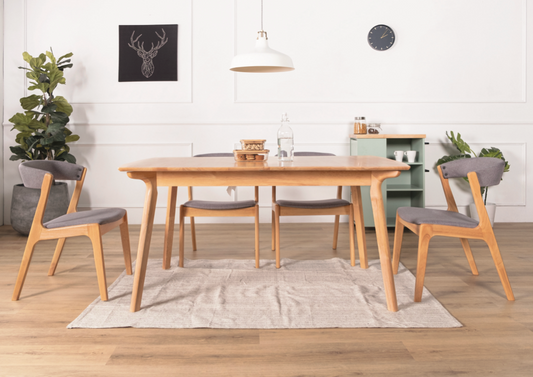 (PRE-ORDER) MIA EXTENSION DINING TABLE SET